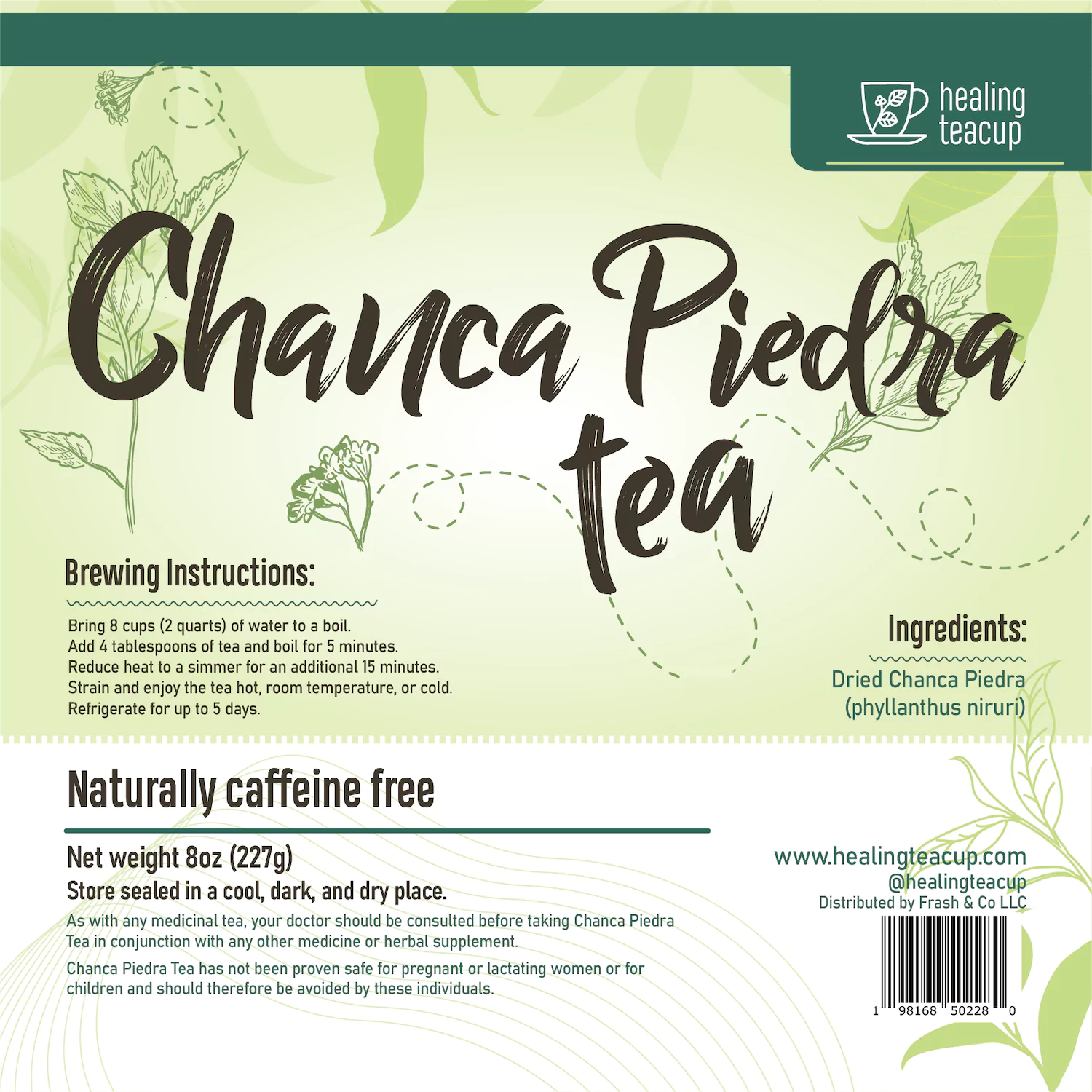 Chanca Piedra Tea - Natural Stone Breaker Herb - 8 oz