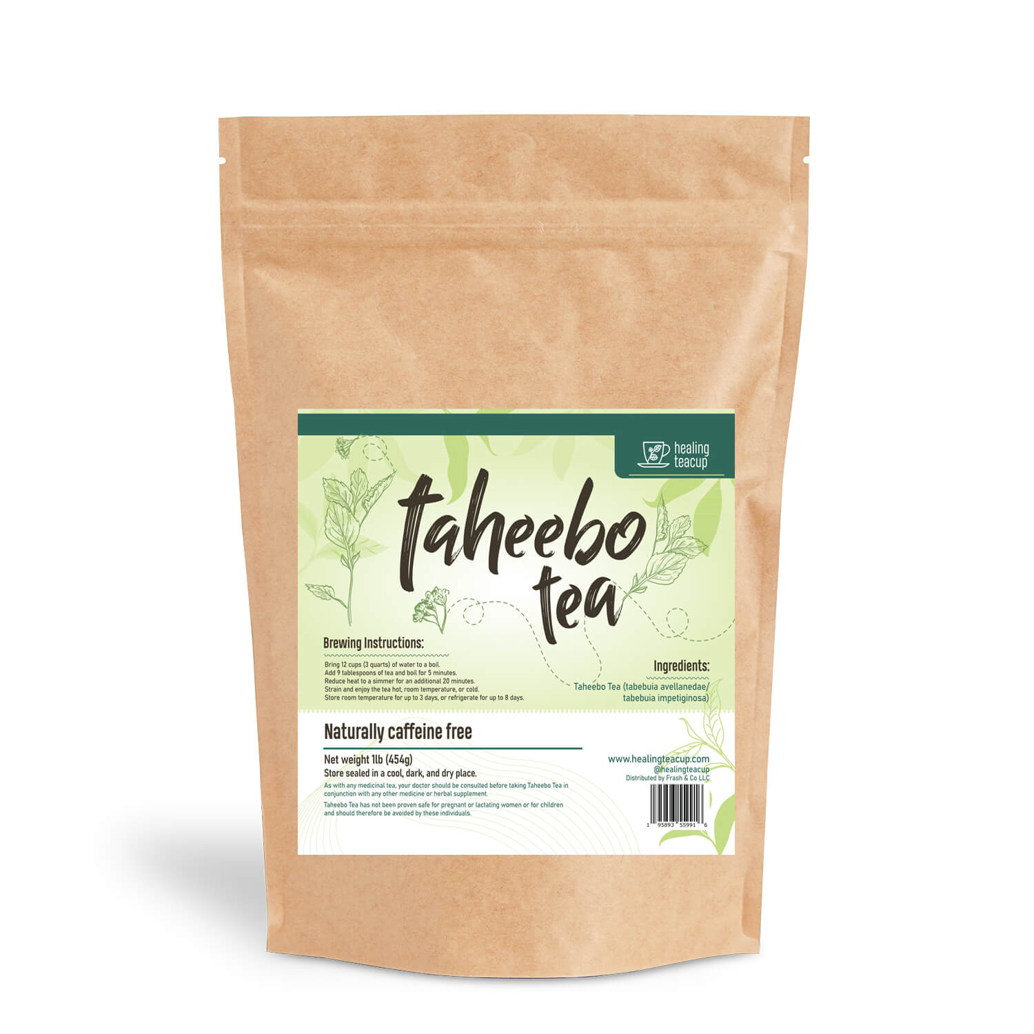 True Teacup Taheebo tea, 1 lb bag of loose Pau d'Arco inner bark from Brazil