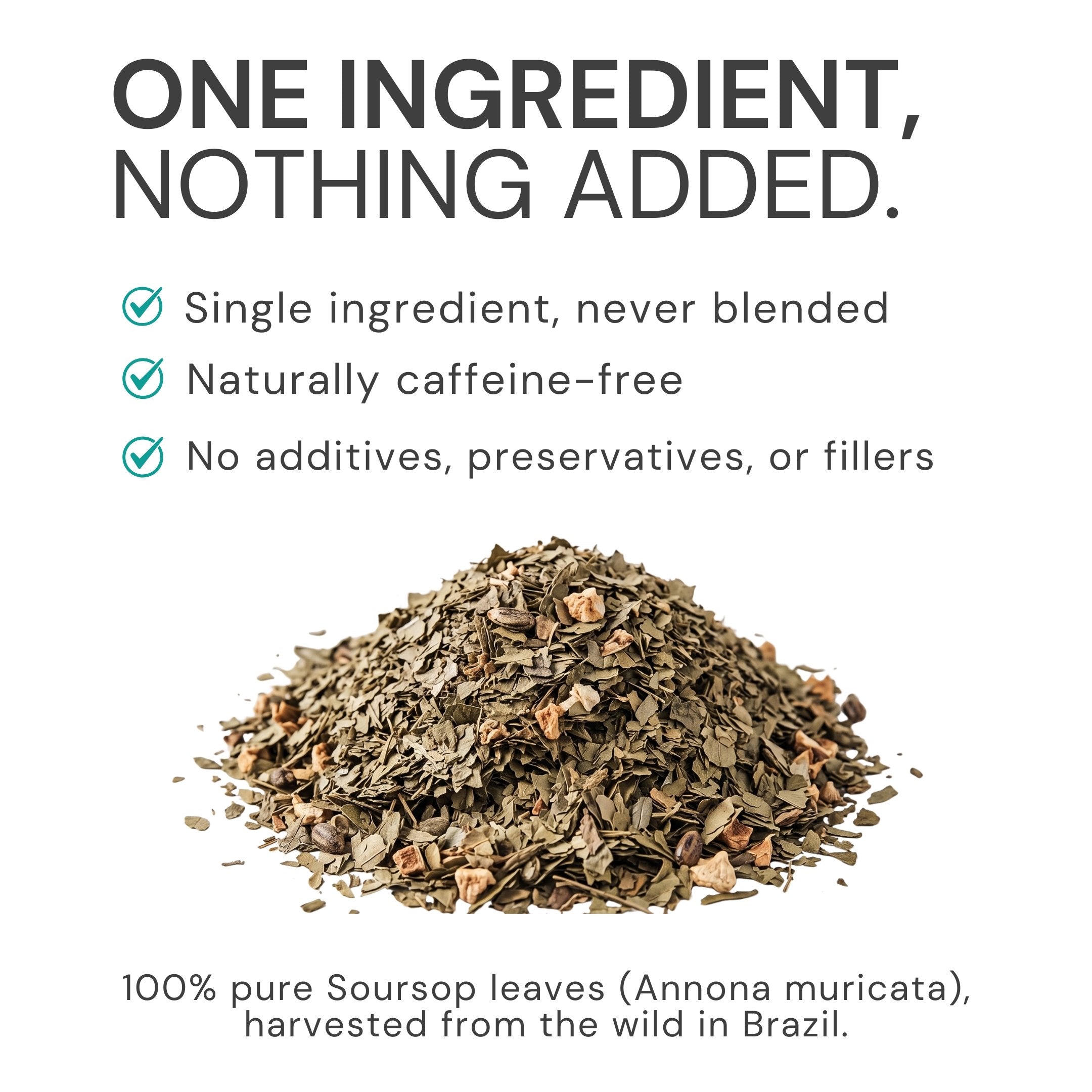 Loose Soursop leaves, single ingredient with no additives or fillers